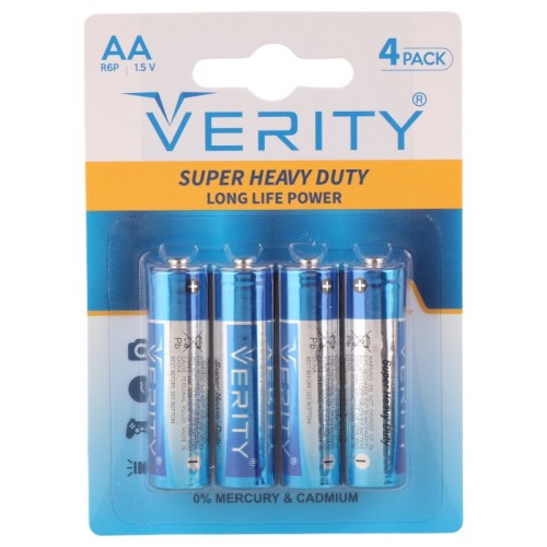 باتری چهارتایی قلمیVerity Super Heavy Duty R6P1 5Vشرینک
