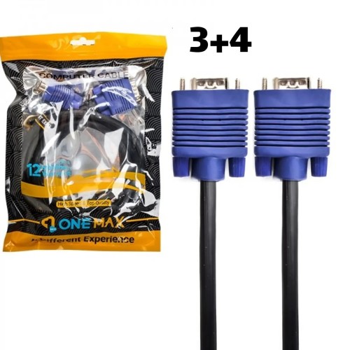 کابل (۴+۳) ۳ متری VGA وان مکس ONEMAX