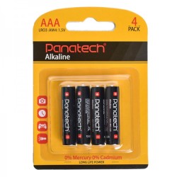 باتری چهارتایی نیم قلمی Panatech Alkaline LR03 1.5V AAA