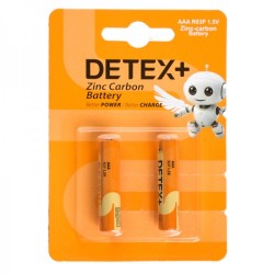 باتری نیم قلمی دیتکس پلاس  مدل R03P بسته 2عددی Detex Plus  AAA