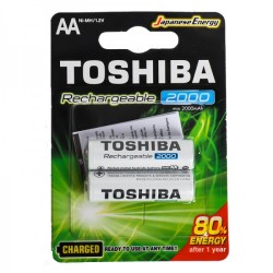 باتری قلمی شارژی توشیبا (TOSHIBA) مدل TNH-6GME BP-2C 1.2V AA