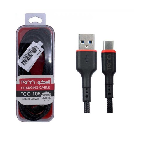 کابل شارژر و دیتا type-c تسکو TSCO TC C105