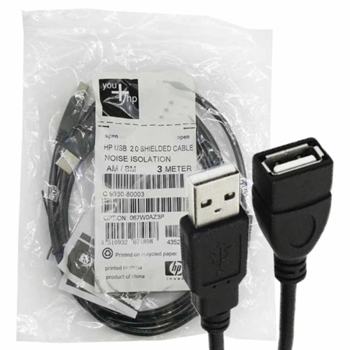 کابل افزایش اچ پی مدل HP USB 3M + دفترچه دار