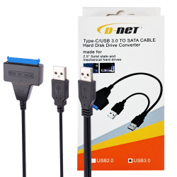 تبدیل USB3 به SATA دی نت D-net با برق کمکی