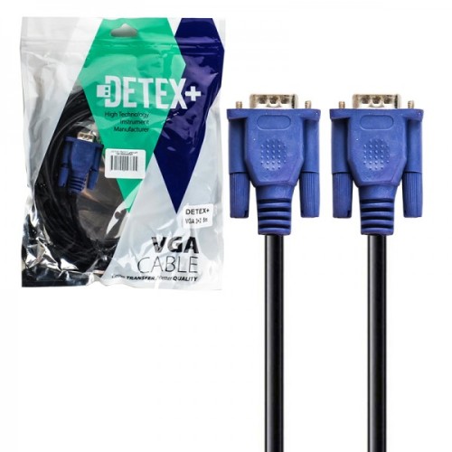 کابل VGA 5 متری  دیتکس پلاس (3+2)