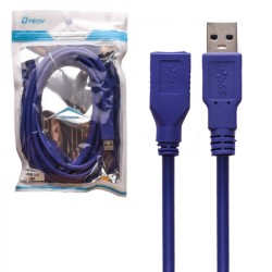 کابل افزایش طول USB3.0 دی تک (DTECH) طول 3 متر