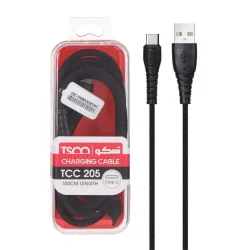 کابل تایپ سی (Type-C) تسکو (TSCO) طول 1 متر مدل TCC 205