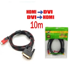 تبدیل کابلی DVI به HDMI کنفی ۱۰ متری ای نت