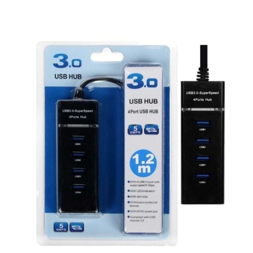 هاب 4 پورت USB3.0 اندازه  1/2 متری