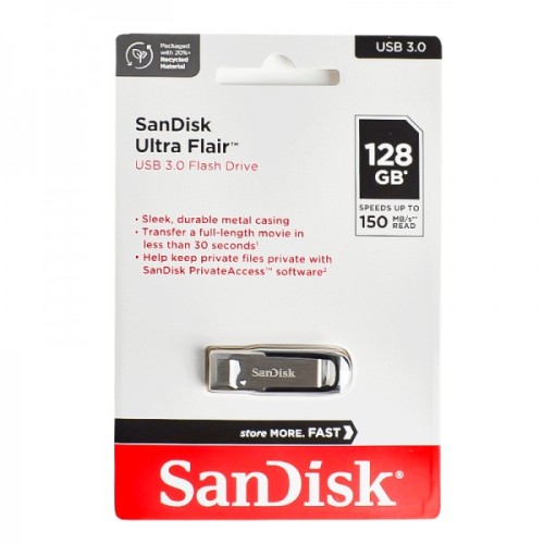 فلش سن دیسک (SanDisk) مدل 128GB Ultra Flair CZ73 USB3.0