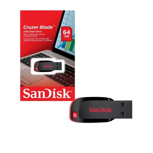 فلش ۶۴ گیگ سن دیسک SanDisk Cruzer Blade