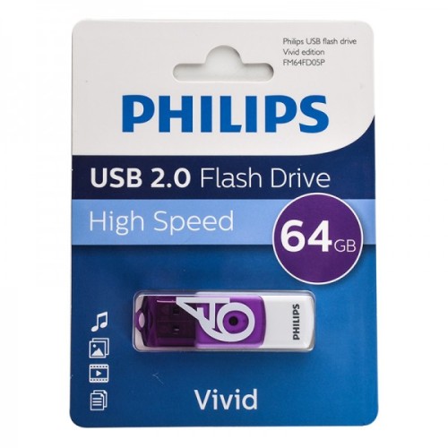 فلش 64 گیگ فیلیپس Philips Vivid FM64FD05P