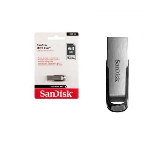 فلش ۶۴ گیگ SANDISK-ULTRA FLAIR USB3.0