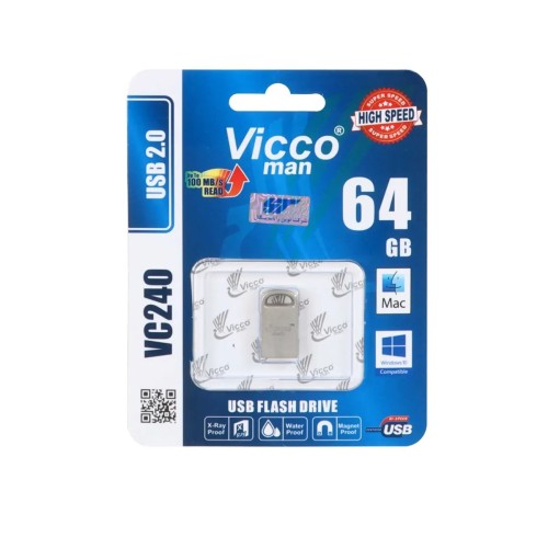 فلش ۶۴ گیگ USB2.0 ویکومن مدل vicco VC240