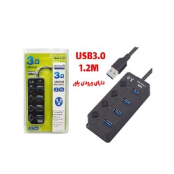 هاب چهار پورت USB 3.0 ای نت مدل E-35D