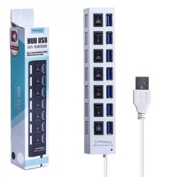 هاب 7 پورت ترکا (TREQA) مدل USB-7- رنگ: سفید