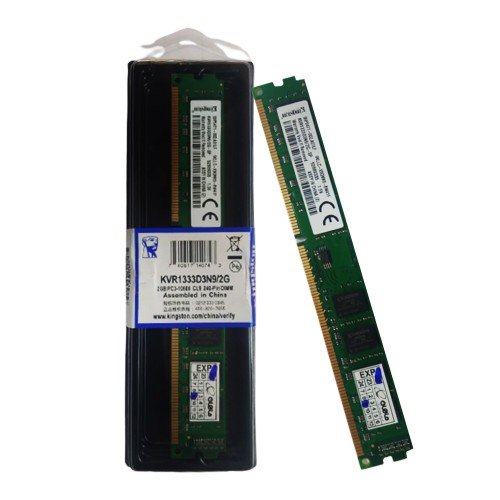 رم کامپیوتر کینگستون DDR3 تک کاناله 1333مگاهرتز CL9 مدل KVR ظرفیت 2 گیگابایت