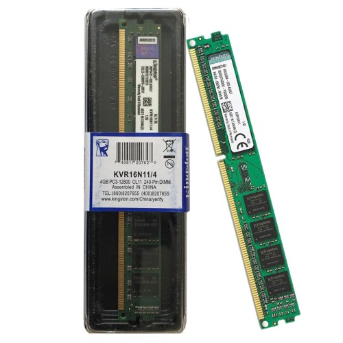 رم کینگستون kvr DDR3 1600MHz CL11 Desktop 4GB