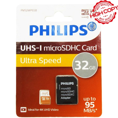 رم میکروPHILIPS 95MB A1 V30 32G
