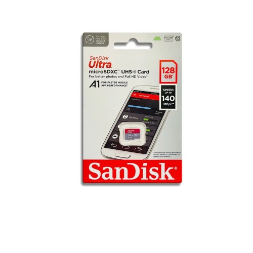 رم میکرو ۱۲۸ گیگ سن دیسک SanDisk Ultra U1 A1 C10 100MB/s