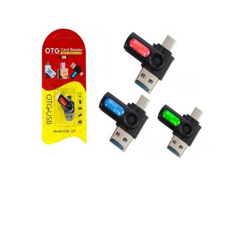 رم ریدر OTG Type-C چرخشی KM39